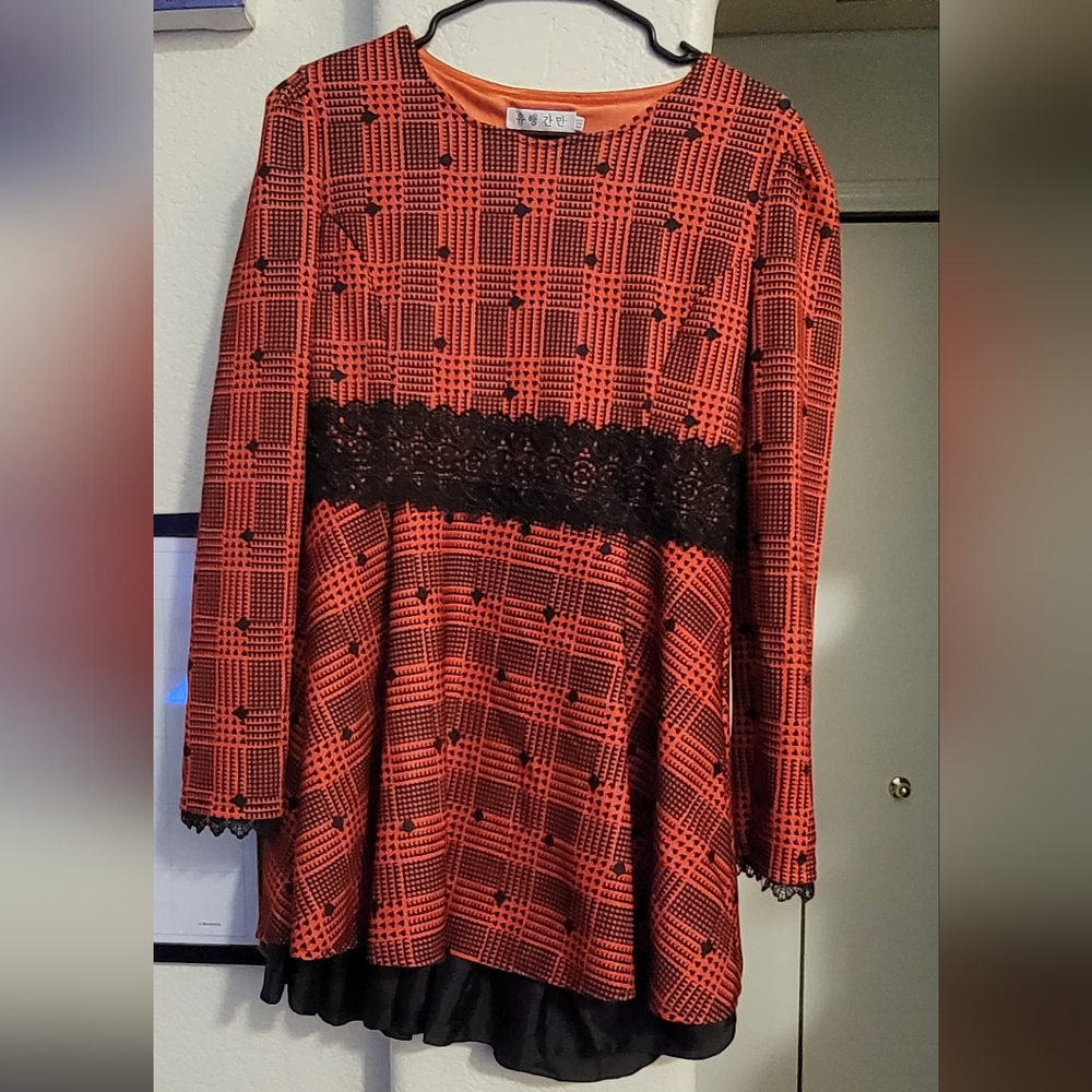 Red and Black dress up shirt